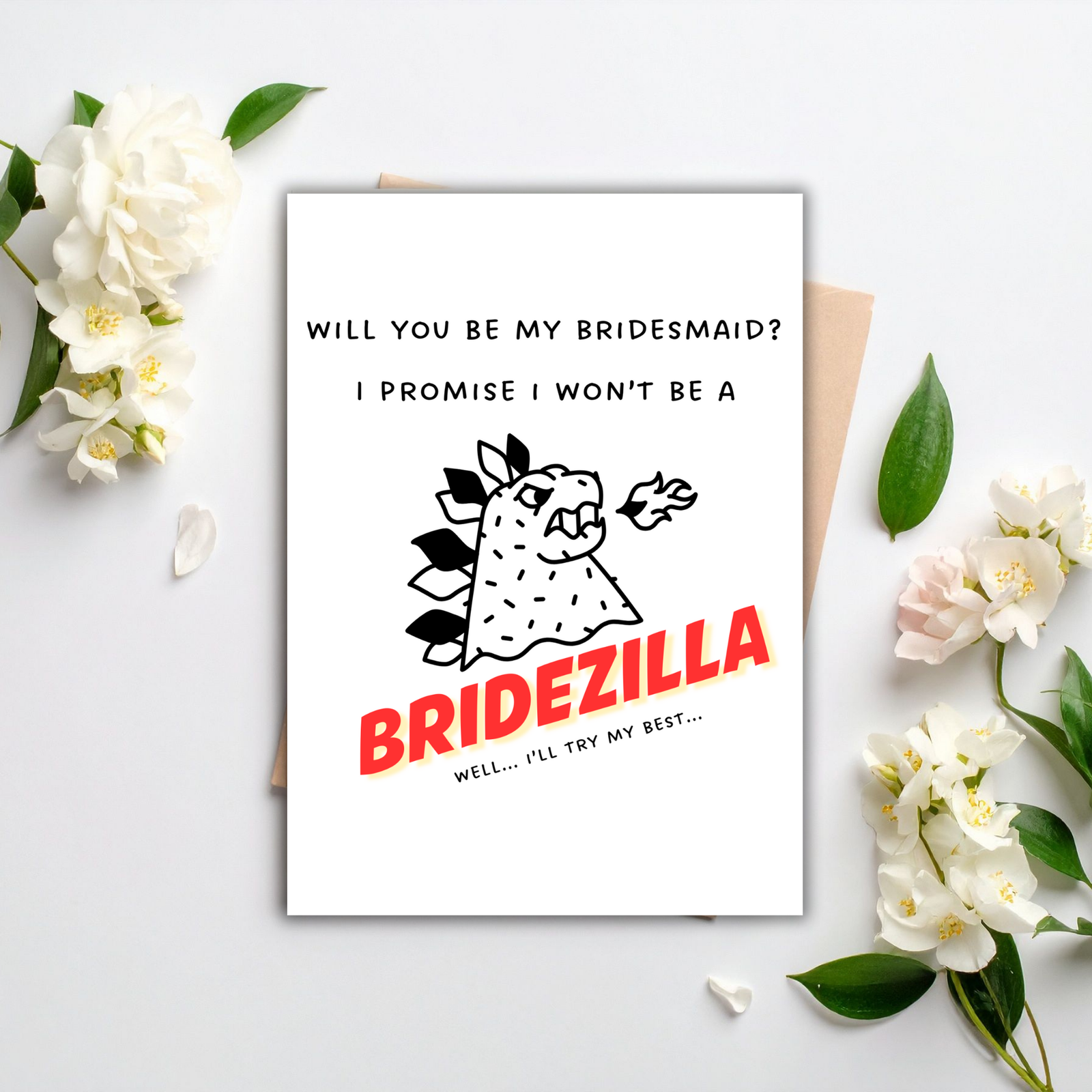 Will You Be My Bridesmaid? – Funny Bridezilla Bridesmaid Proposal Card - Image 3