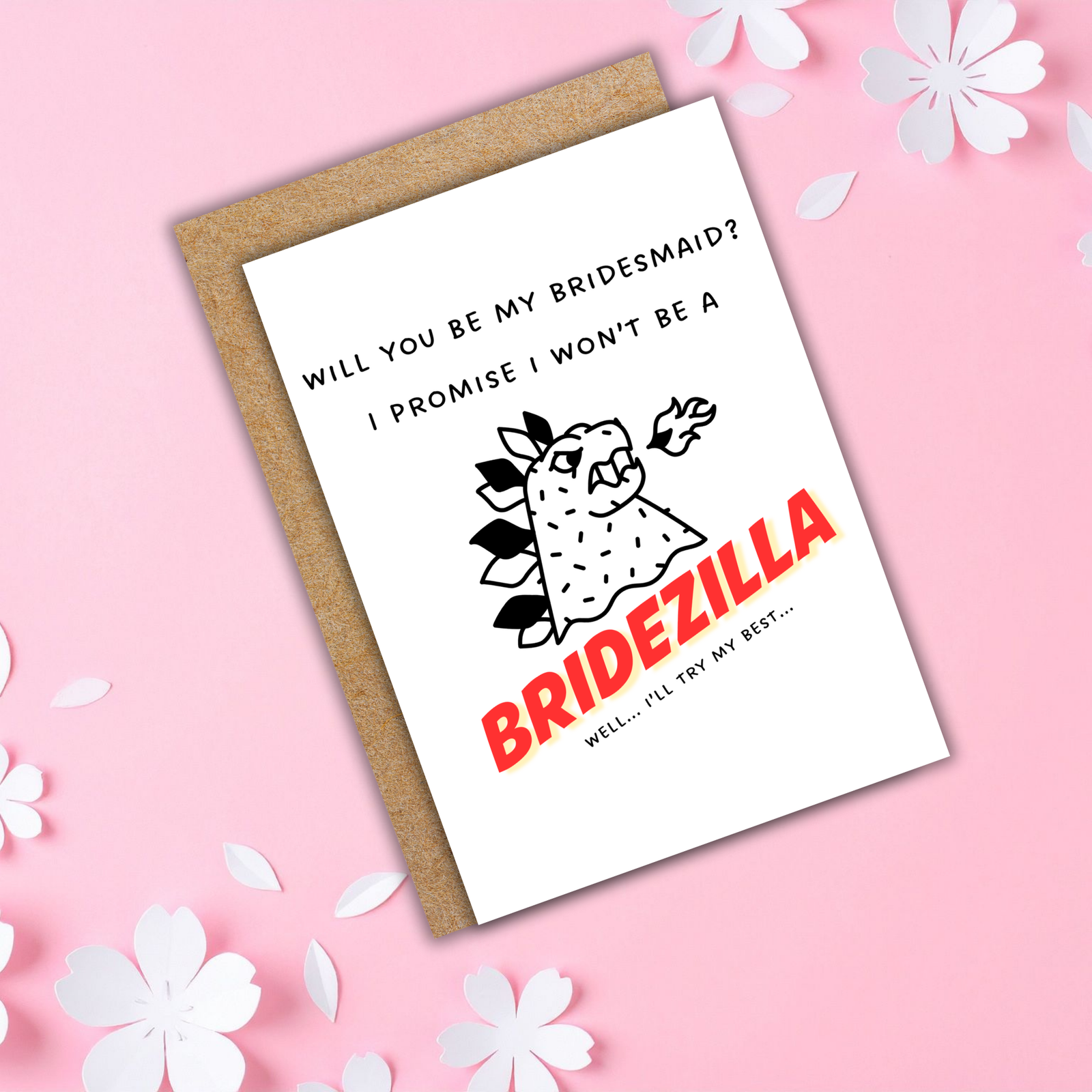Will You Be My Bridesmaid? – Funny Bridezilla Bridesmaid Proposal Card - Image 5