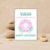 Virgo Birthday Card – Zodiac Birthday Card