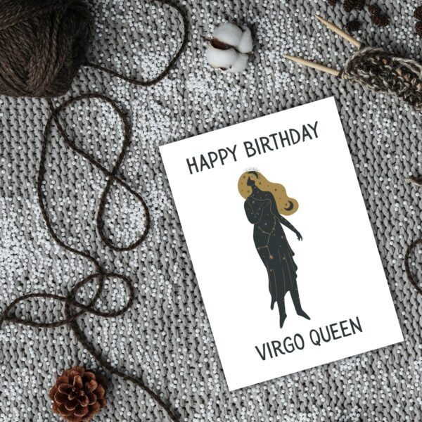 Happy Birthday Virgo Queen – Zodiac Birthday Card