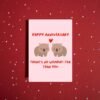 Happy Anniversary Card- There’s No Wombat-ter Than You