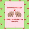 Happy Anniversary Card- There’s No Wombat-ter Than You