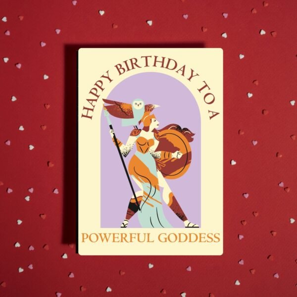 Athena Greek Mythology Birthday Card – Happy Birthday To A Powerful Goddess