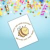 Bee Lated goose Birthday Card (2) Funny Belated Birthday Card - Happy Bee-lated Birthday