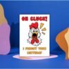 Funny Belated Birthday Card - Oh Cluck Chicken Card