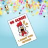 Funny Belated Birthday Card - Oh Cluck Chicken Card