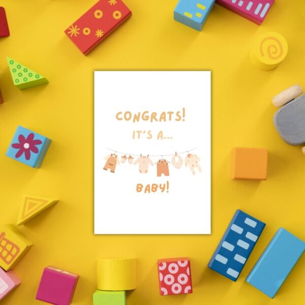Congrats It’s a Baby – Funny New Baby Card
