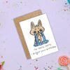 Crying Fox Belated Birthday Card (3) Funny Belated Birthday Card - Crying Fox