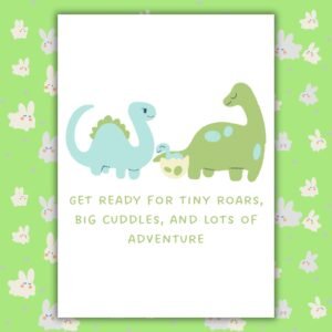 Dinosaur New Baby Card