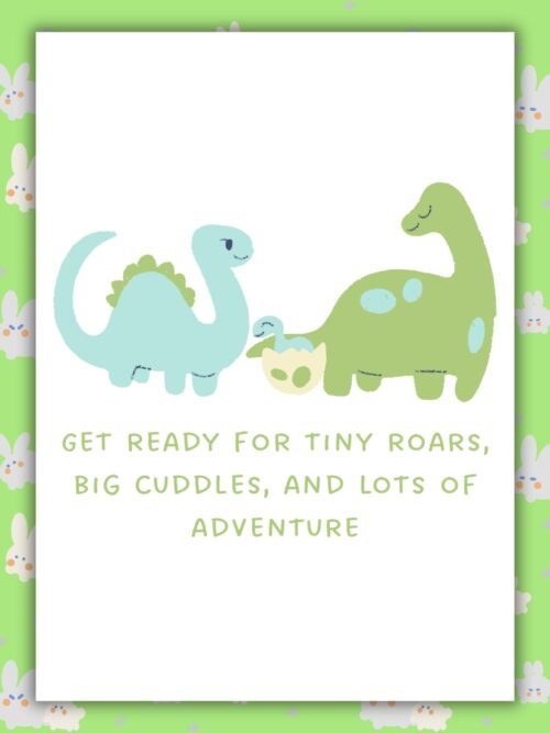 Dinosaur New Baby Dinosaur New Baby Card