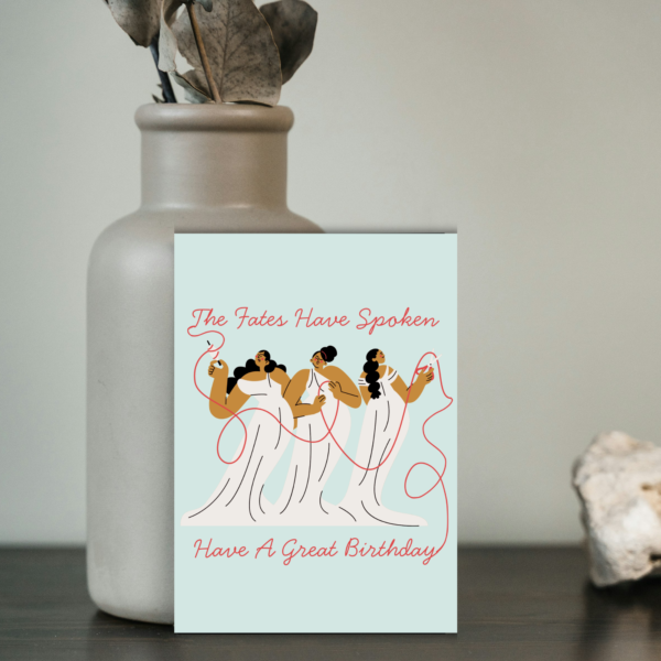 Fates Birthday Card (2) Greek Mythology Birthday Card - The Fates Birthday Card