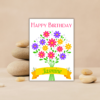 Flowers Personalised Birthday (3) Personalised April Birthday Card - Colourful Daisies