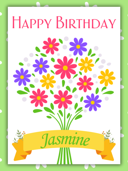 Flowers Personalised Birthday Personalised April Birthday Card - Colourful Daisies