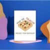 Funny Belated Birthday Card – What the Focaccia I Missed Your Birthday
