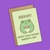Frog Personalised Non Binary Pawrents Day Card (1) Personalised Non-Binary Parent’s Day Card – Frog Design