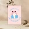 Frog Transgender DOV Card (3) You Are Exactly Who You Are Meant To Be – Trans Pride Frog Card