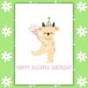 Funny Belated Birthday Card - Happy Bleated Birthday