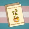 Growing Into Who You’ve Always Been – Trans Pride Plant Card