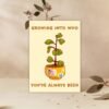 Growing Into Who You’ve Always Been – Trans Pride Plant Card