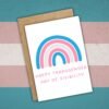 Happy Rainbow Transgender DOV Card (1) Happy Transgender Day of Visibility – Trans Pride Rainbow Card