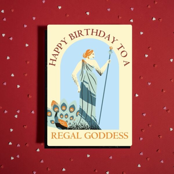 Hera Greek Mythology Birthday Card – Happy Birthday To A Regal Goddess