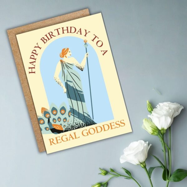Hera Greek Mythology Birthday Card – Happy Birthday To A Regal Goddess