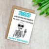 Funny Skeleton March Birthday Card