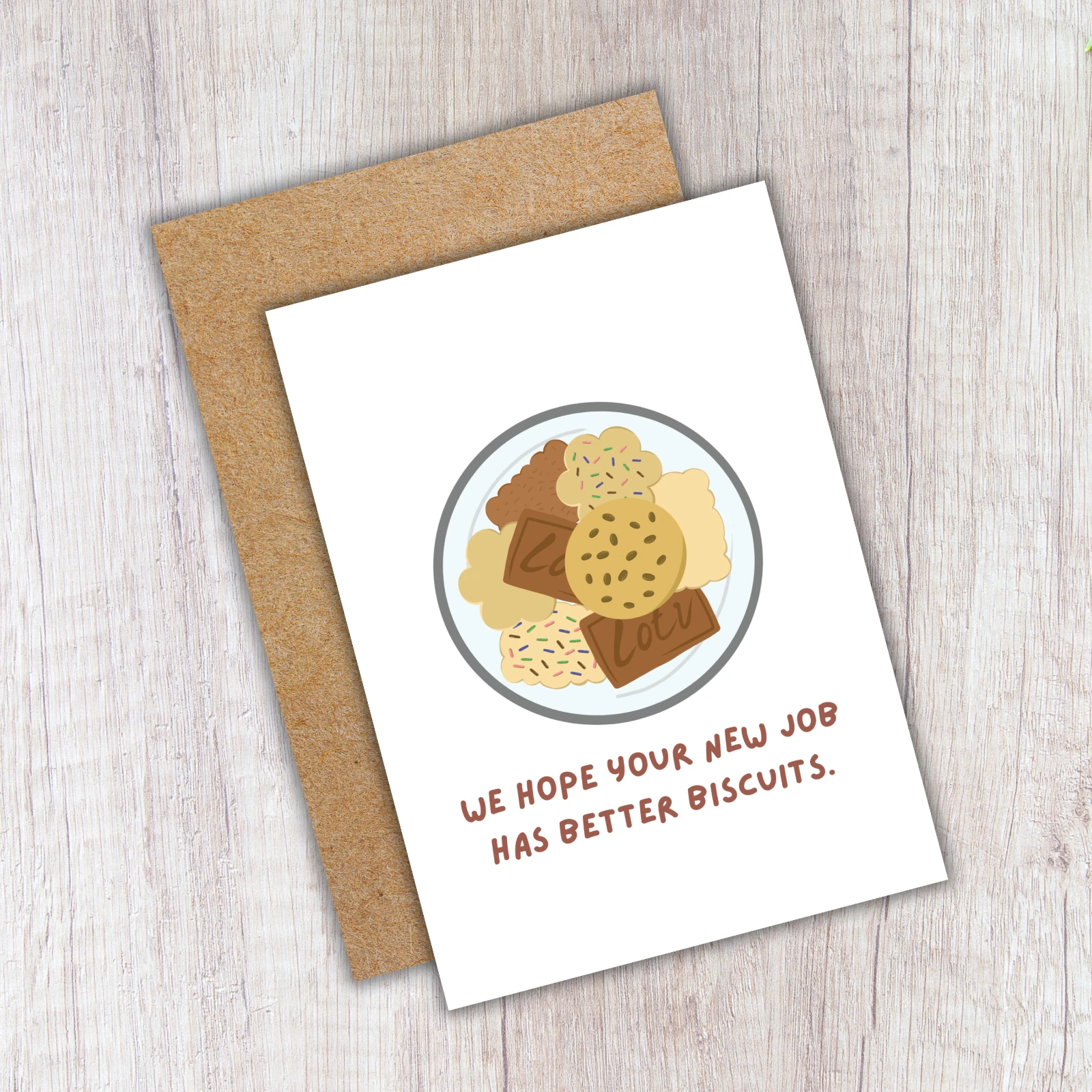 Funny Leaving Card - We Hope Your New Job Has Better Biscuits - Image 4