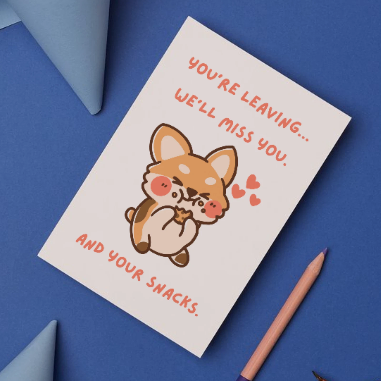 Funny Leaving Card - We’ll Miss You. And Your Snacks - Image 2