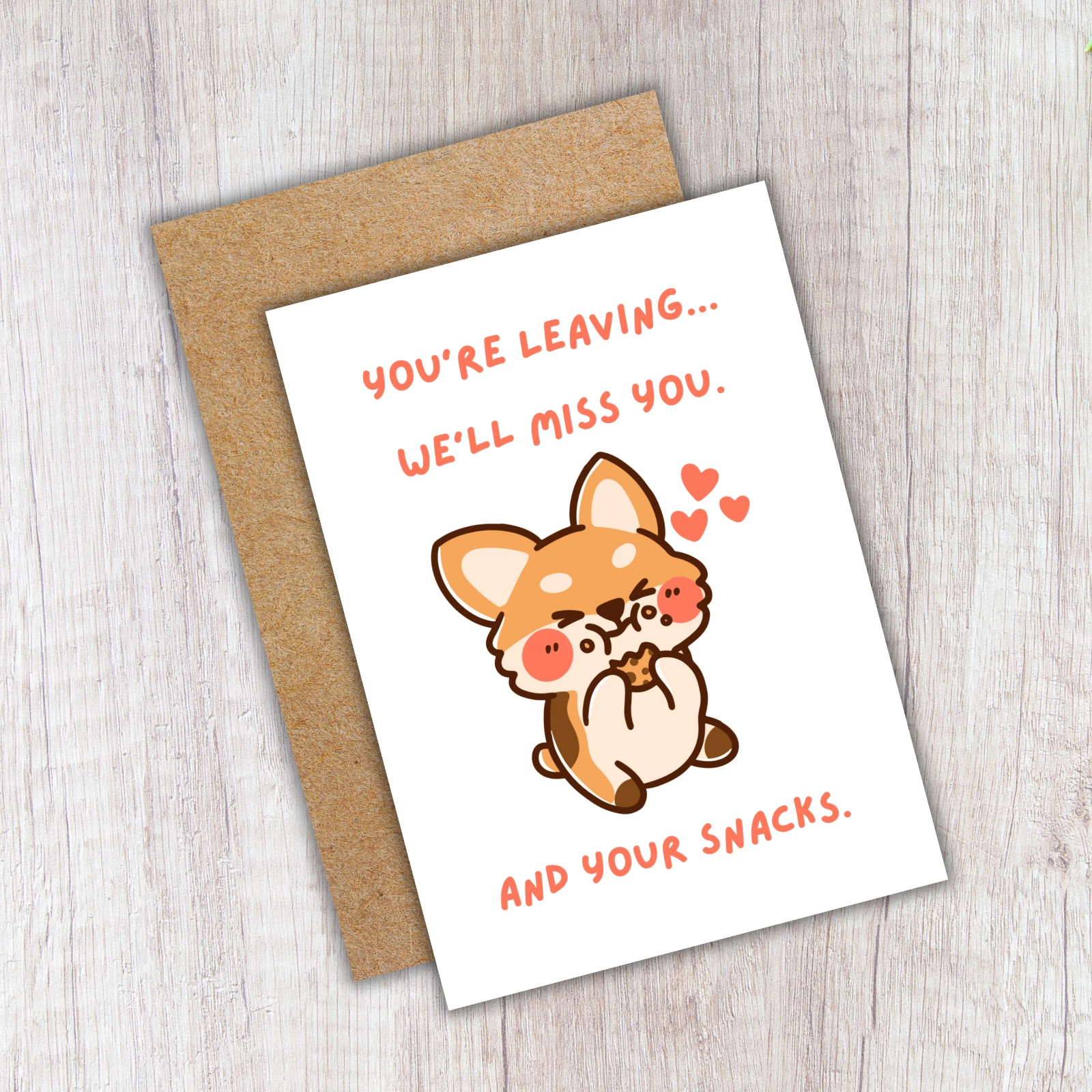 Funny Leaving Card - We’ll Miss You. And Your Snacks - Image 4