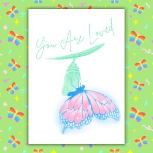 You Are Loved – Trans Pride Butterfly Card