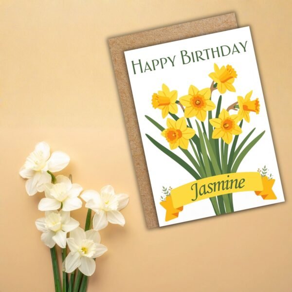 March Personalised Birthday (1) Personalised March Birthday Card