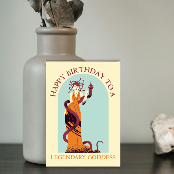 Medusa Goddess Card (2) Medusa Greek Mythology Birthday Card – Happy Birthday To A Legendary Goddess