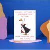Funny Belated Birthday Card - Never Age – Vampire Goose