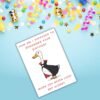 Funny Belated Birthday Card - Never Age – Vampire Goose