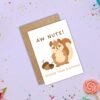 Funny Belated Birthday Card - Aw Nuts Squirrel