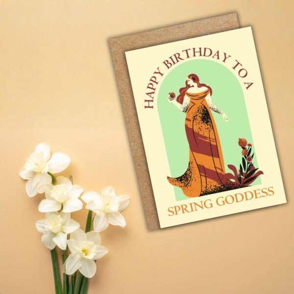 Persephone Spring Birthday Card