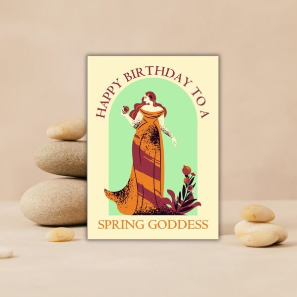 Persephone Spring Birthday Card