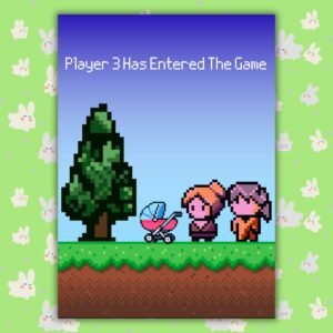 Player 3 Has Entered The Game – Gamer New Baby Card
