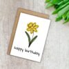 Simple Daffodil Birthday (2) Daffodil March Birthday Card