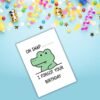 Funny Belated Birthday Card – Oh Snap Crocodile Card