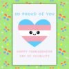 So Proud Transgender DOV Card Happy Transgender Day of Visibility – So Proud Of You
