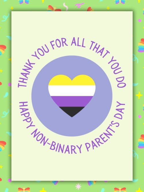 Thank You For All That You Do – Non-Binary Parent’s Day Card