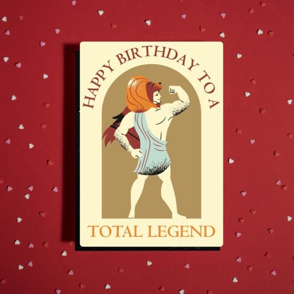 Greek Mythology Heracles Birthday Card – Happy Birthday To A Total Legend