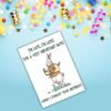 White Rabbit Belated Birthday Card (2) Alice in Wonderland White Rabbit Belated Birthday Card