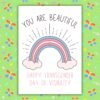 You Are Beautiful Happy Transgender DOV Card You Are Beautiful – Happy Transgender Day of Visibility Card