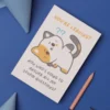 leaving stupid questions 2 Funny Cat Leaving Card - Who Is Going To Answer All My Stupid Questions?