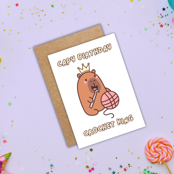 Birthday Crochet King Card (3) Crochet Birthday Card โ Crochet King