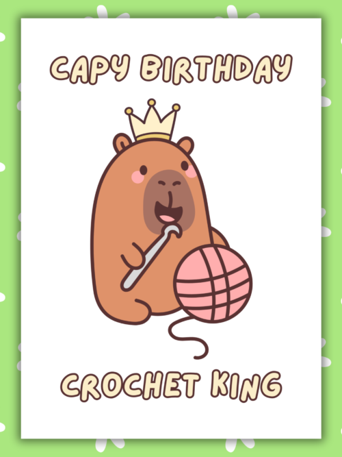 Birthday Crochet King Card Crochet Birthday Card β Crochet King