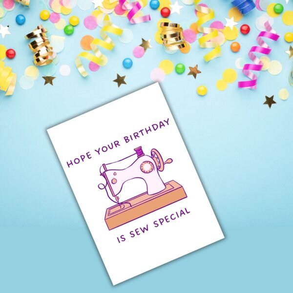Sewing Birthday Card – Sew Special